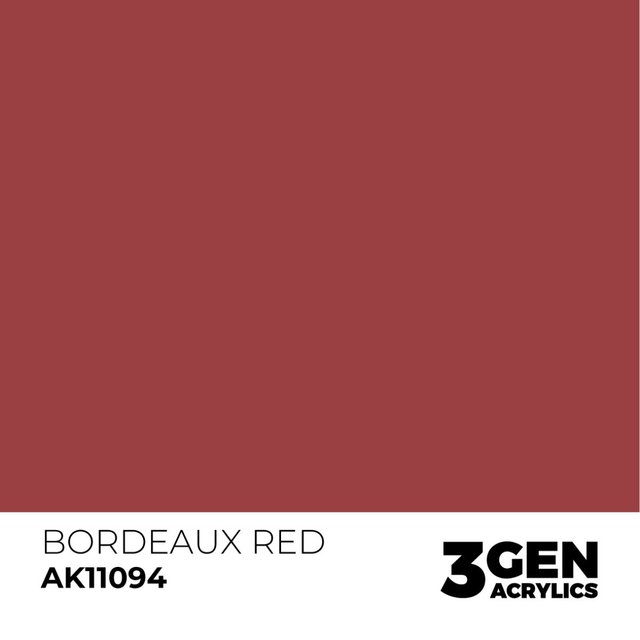 3rd Gen. Acrylics 94 Bordeaux Red