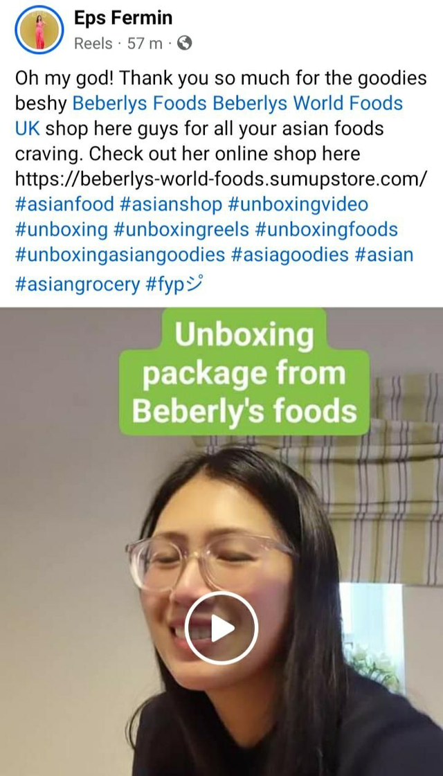 Customer: Mrs Fermin (February 2024- England)