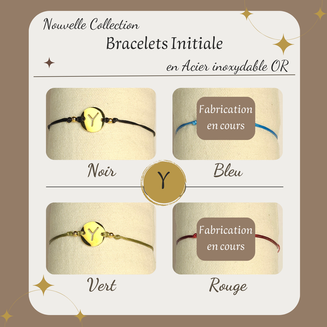 Bracelet initiale Y
