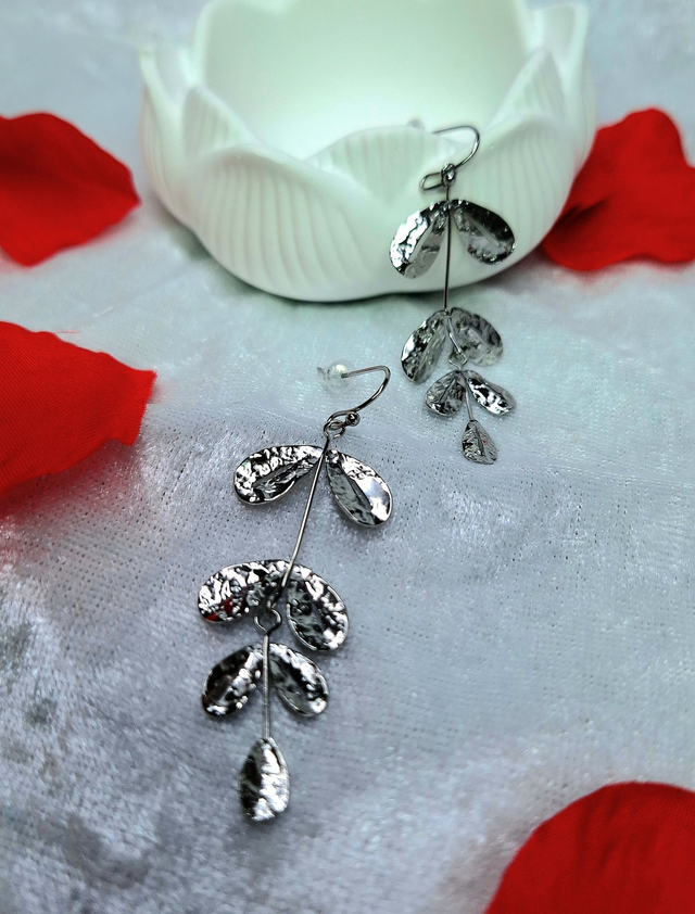 Alyssa-Boucles d'oreilles gouttes martelées