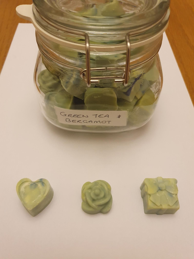 Green Tea &amp; Bergamot Soy Wax Individual Melt