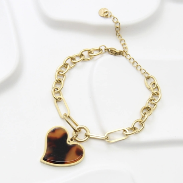 Bracelet pendentif cœur