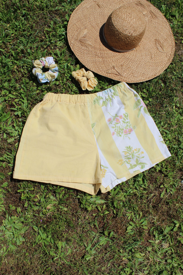 Short bicolore jaune - Taille 1