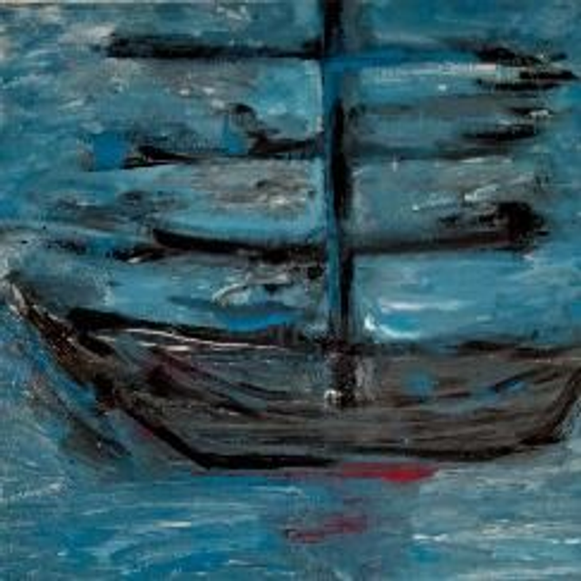 tableau bateau noir