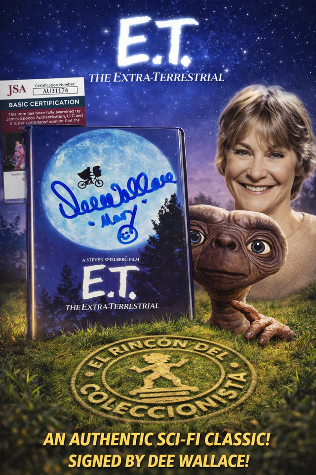 E.T. EL EXTRATERRESTRE – VHS firmado por Dee Wallace (“MARY”) con certificado de autenticidad JSA 