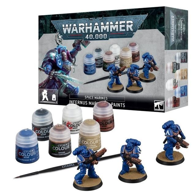 Games Workshop Warhammer 40,000: Infernus Space Marines + Paints Set