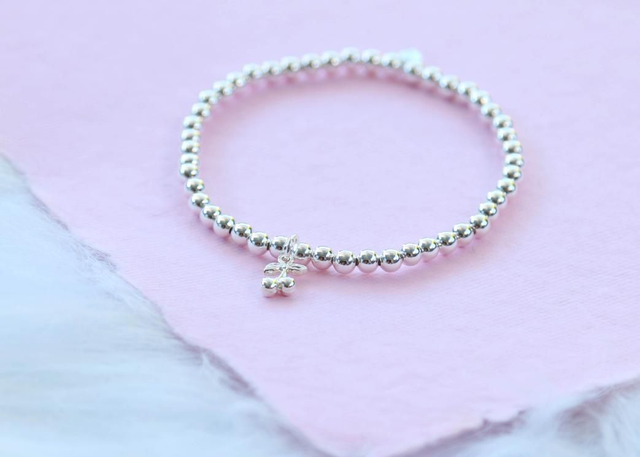 Cherries Charm Stretch Bracelet 