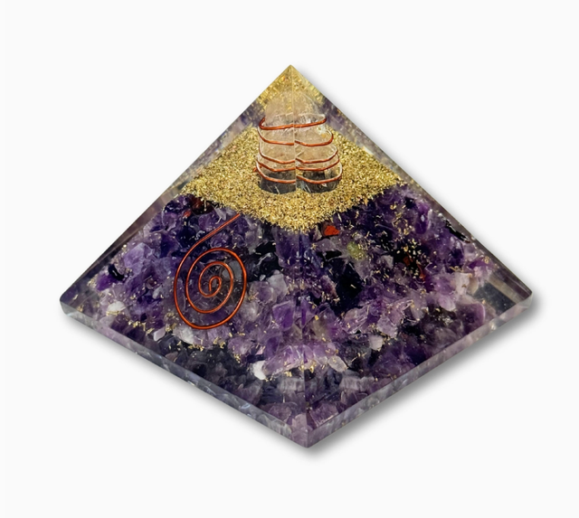 Orgonite d'Améthyste 8 cm