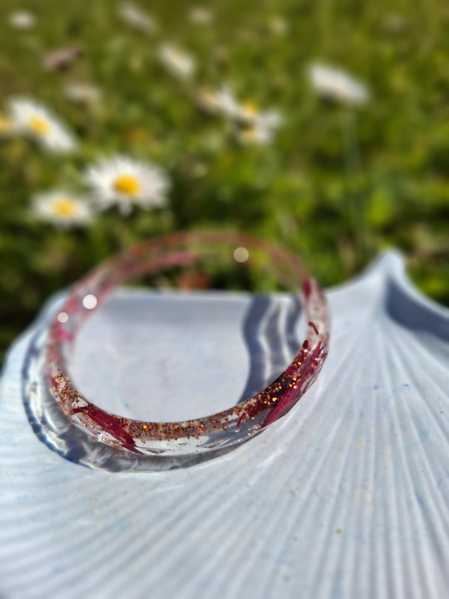 Bracelet fleurs séchées 