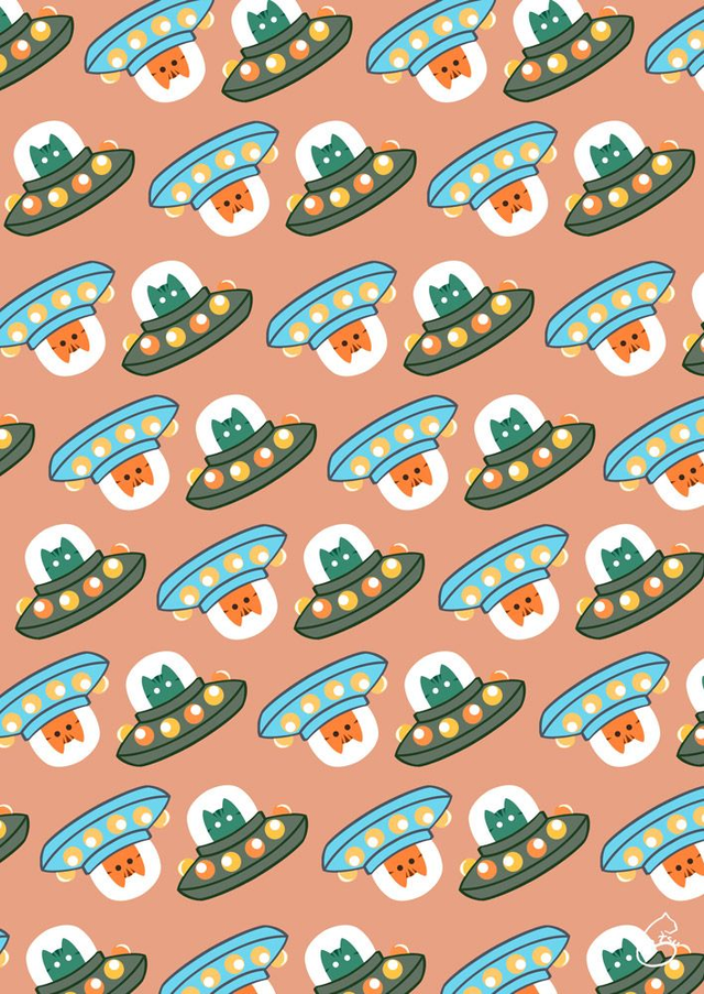 Poster A4 - chats de l&#039;espace