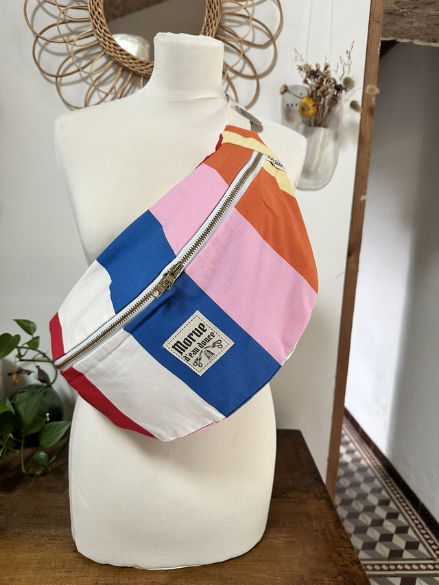 sac banane XXL rayure large 