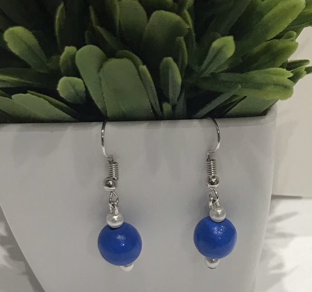 Blue/White Earrings -BWE5666