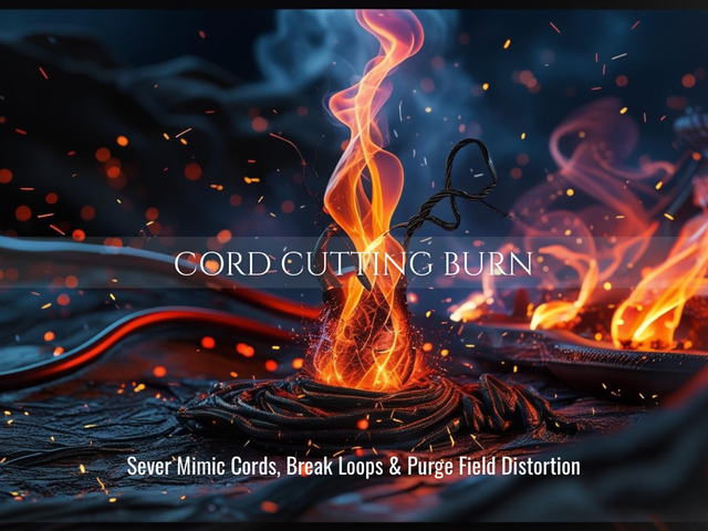 Cord Cutting Burn | Sever Mimic Cords, Break Loops &amp; Purge Field Distortion | Same Day Delivery