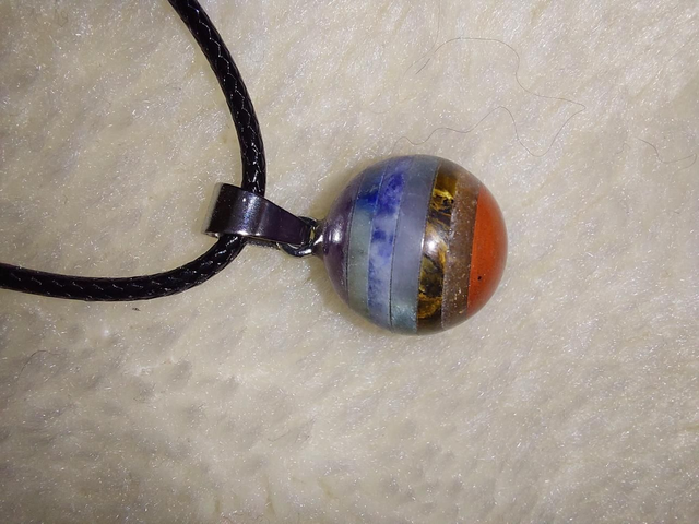 Chakra ball necklace