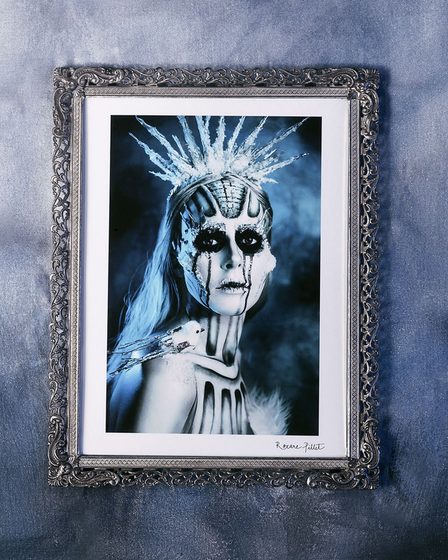 Tirage "La reine des neiges" encadré