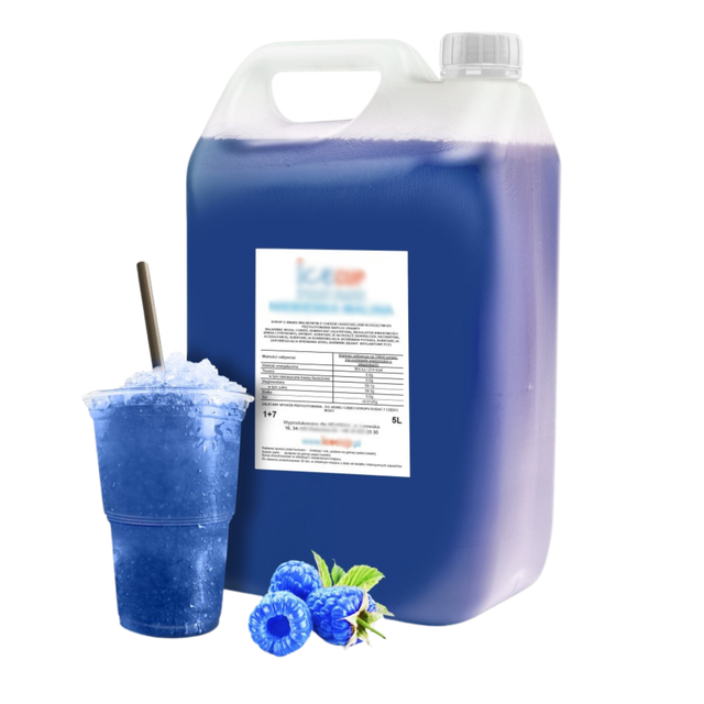 Slush Sirup BLAUE HIMBEERE 5L Kanister 1:7