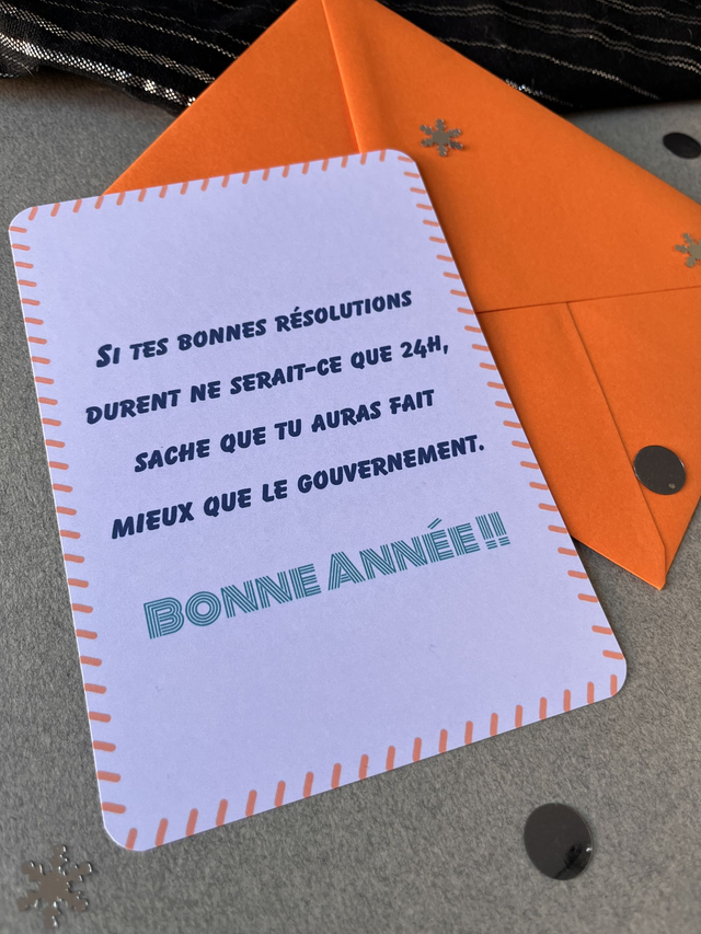 Carte Bonne Année "On peut le faire !"