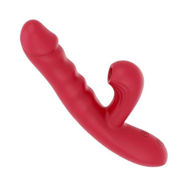 Vibrador Vai e Vem com Pulsador de Clitóris