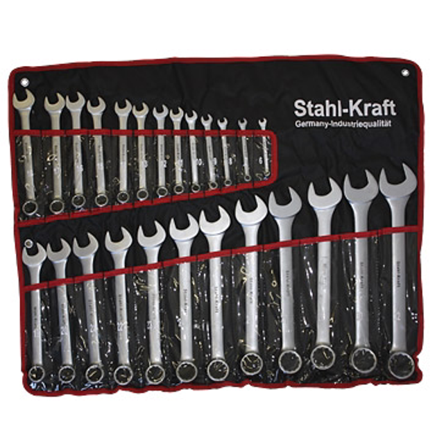 Stahlkraft Gabel Ring Schlüssel Satz Lange Ausführung 