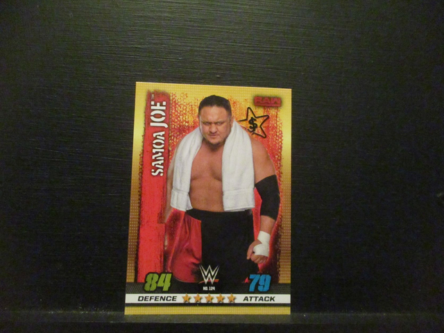 Samoa Joe - Raw Slam Attax 10th Edition Original Trading Card #124