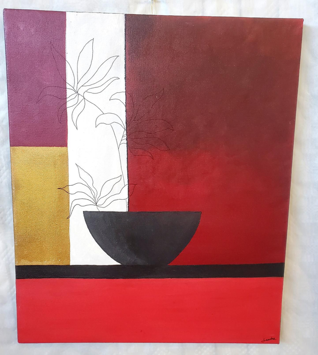 Toile acrylique le bol