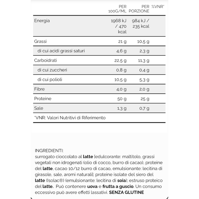 Perfect bar 50 g con 50% di proteine