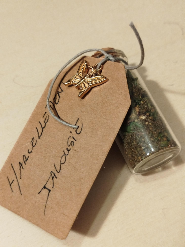 Fiole de protection "Harcèlement et jalousie" labradorite 