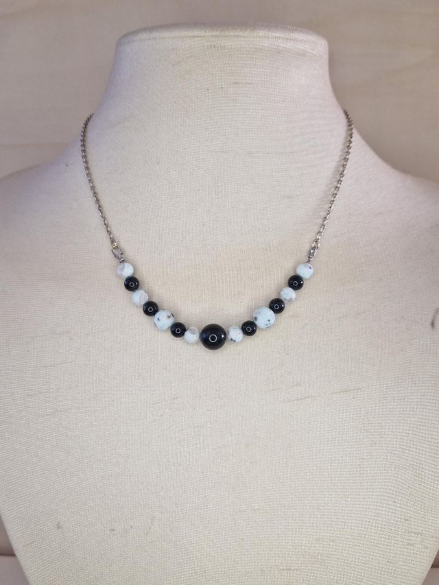 Jaspe Kiwi, Tourmaline noire / 050