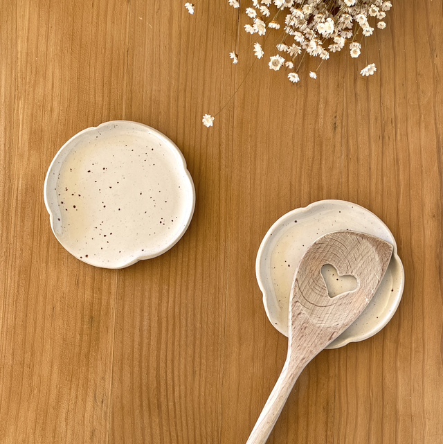 Repose cuillère trèfle 