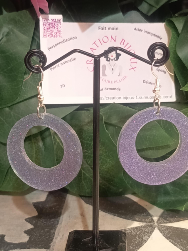 Boucle d'oreille ronde 