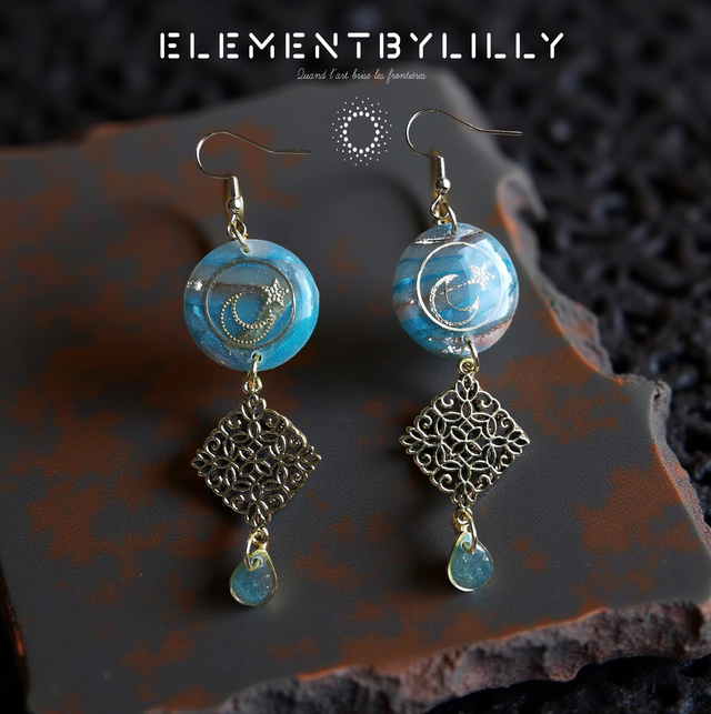 Boucles d'oreilles "Éclat Céleste"