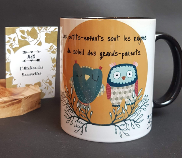 Mug - Grands-parents hiboux (12b)