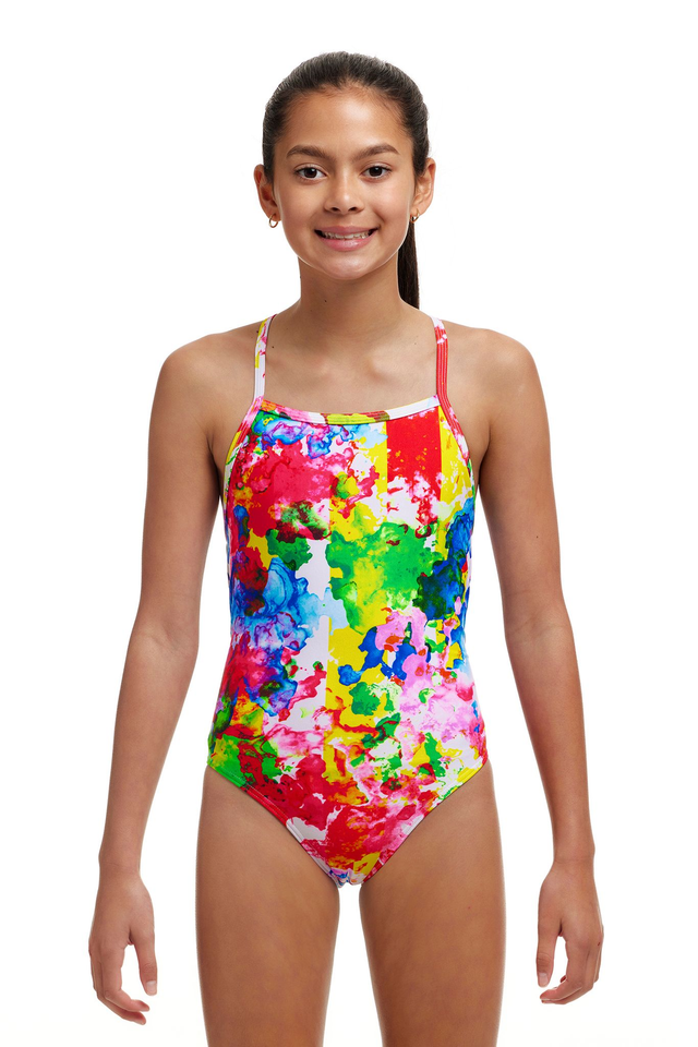 GIRL'S FUNKITA INK JET STRAPPED IN ONE PIECE