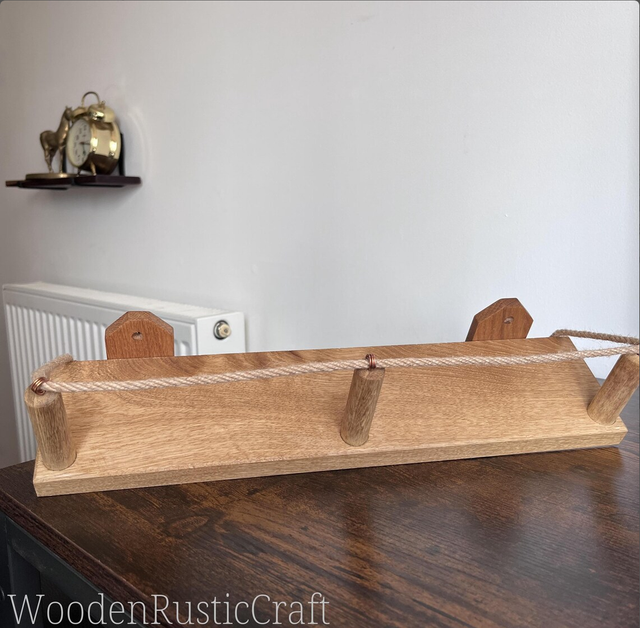 Oak Kitchen Spice Shelf
