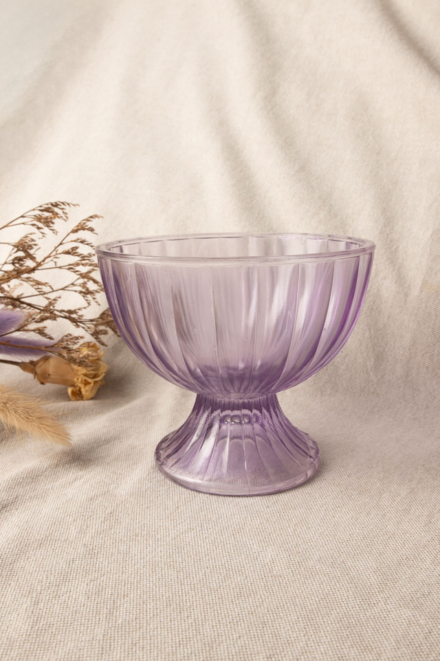Coupe à glace verre violet ✨