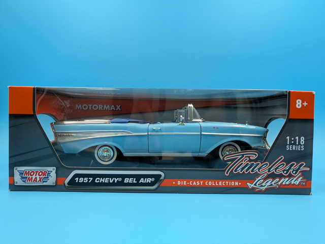 Chevy Bel air 1958 - Light Blue (1:18 Scale) -  Motormax 