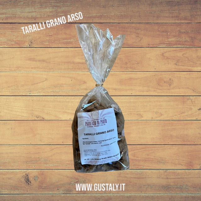 Taralli grano arso - 400gr - Panificio Di Pinto