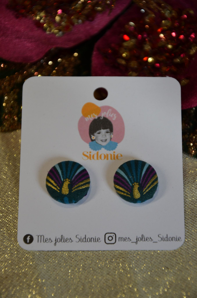Mini Sidonie motif paon