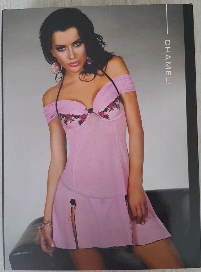 Nuisette rose "Chameli" + string