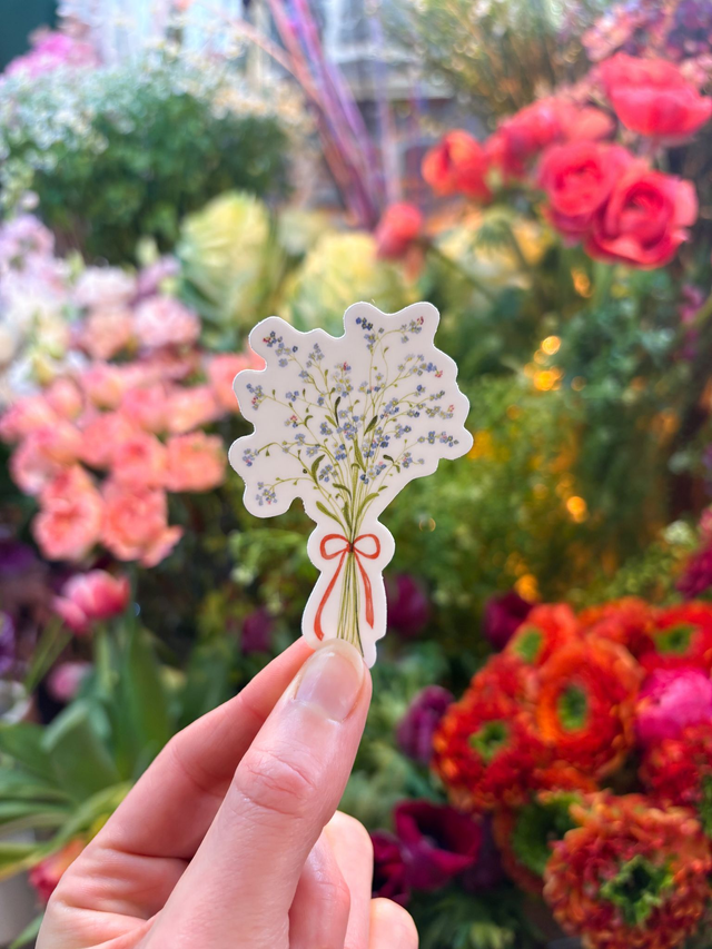 Sticker vinyle Bouquet de Myosotis