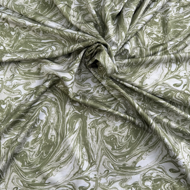 Olive Marble Lycra