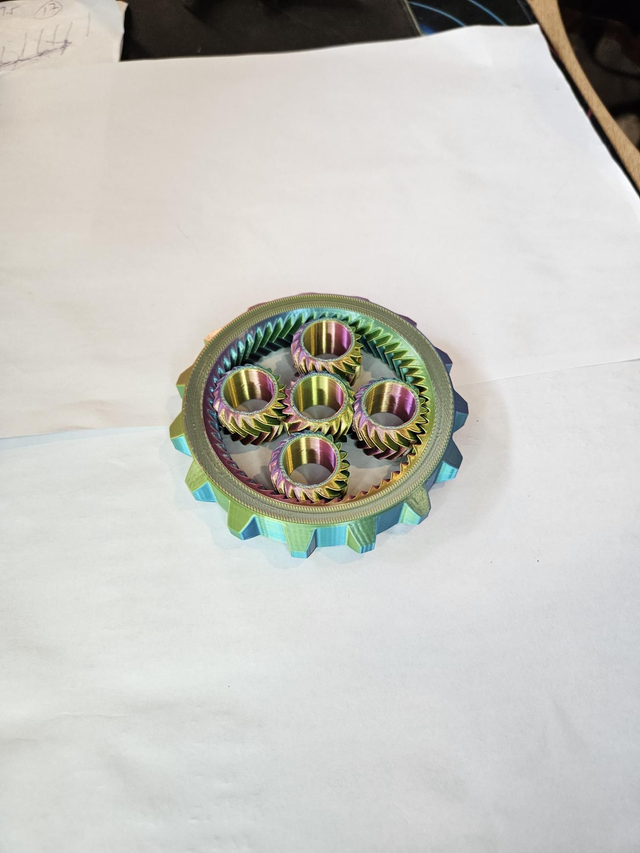 3D Printed Fidget Spinner, All Plastic, Fun for All Ages, ADHD & Autism Relief