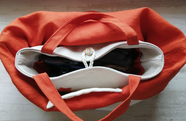 Organisateur de sac en lin recyclé