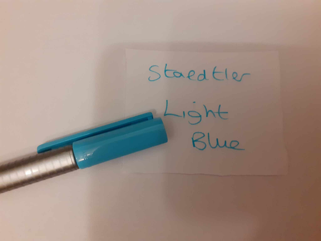 Zelebs in shed CHOOSE YOUR MARKER Staedtler Fine LIGHT BLUE