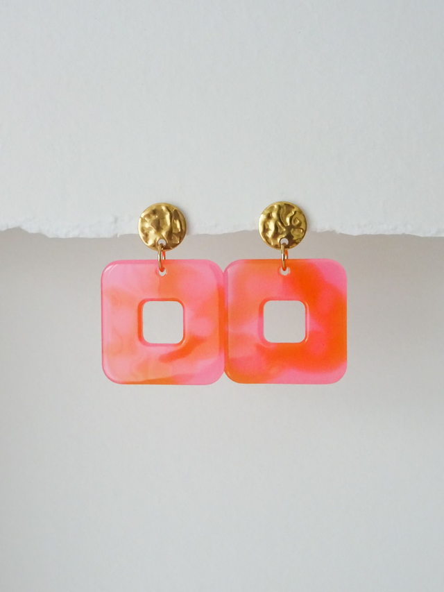 Carré : Rose &amp; Orange