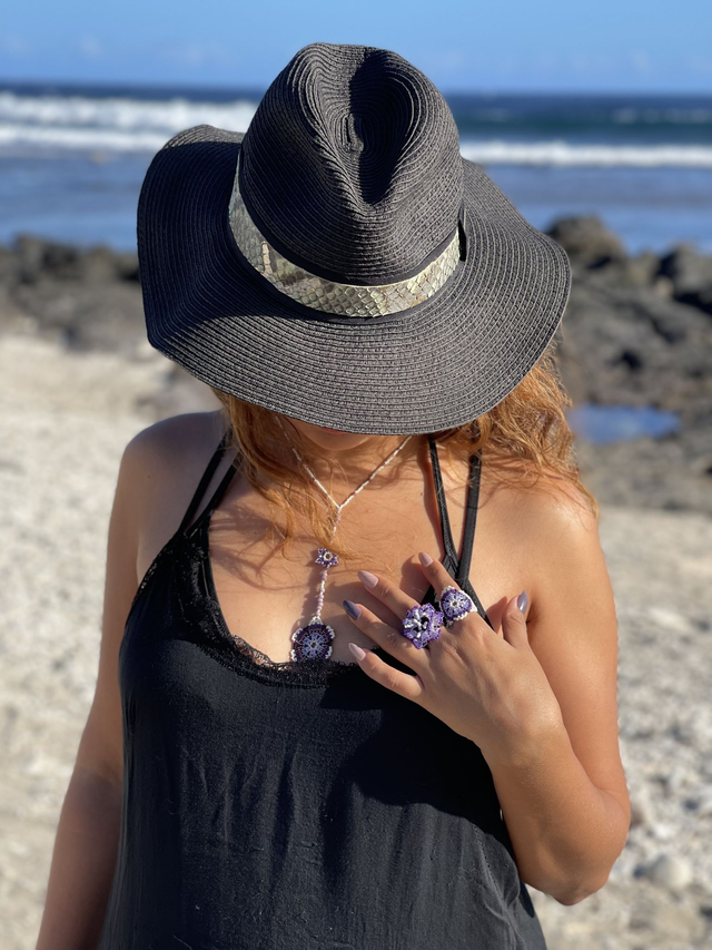 Bague Kiki Vanille Mauve