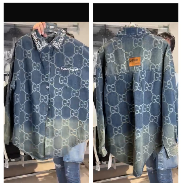 Jeanshemd/Jacke „GG“ AA ca.60 L ca.77