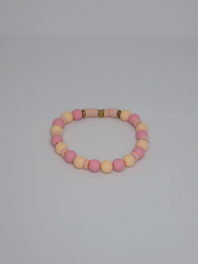 Bracelet mix rose et orange