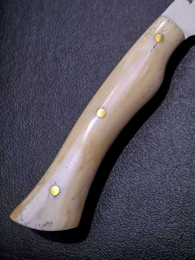 Faca Língua De Chimango 11 Pol Inox 420c Osso Bovino Bainha