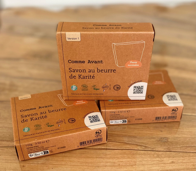 Savon au Beurre de Karité – Certifié COSMOS Organic